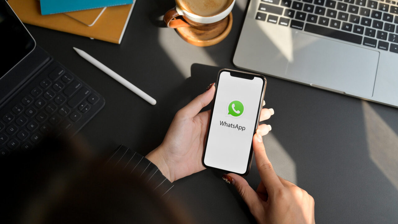 Woman Using Whatsapp Application